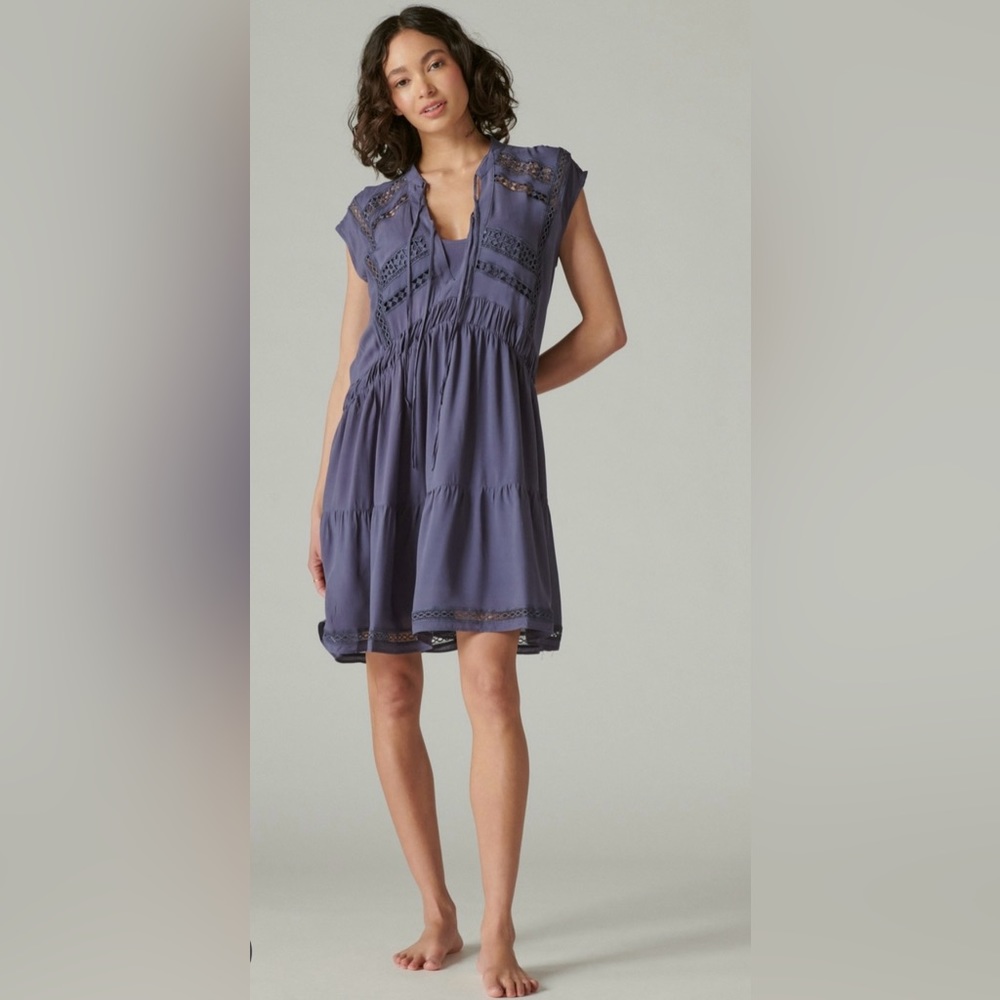 Lucky Brand Lace Insert Dress